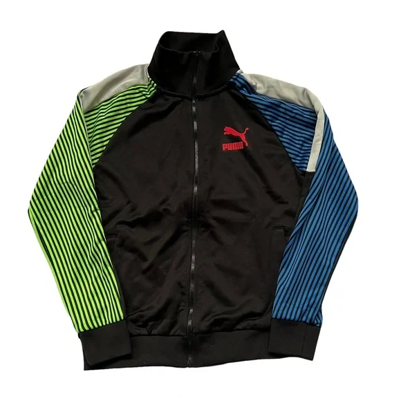 PUMA Mens DAZED T7 TRACKSUIT Black